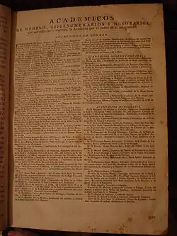 Diccionario de la lengua castellana compuesto por la Real Academia Española […]. Académicos.