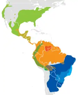 alt= D. albiventris D. aurita D. imperfecta D. marsupialis D. pernigra D. virginiana