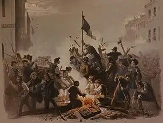 La barricada del sur de la Friedrichstraße (1848)