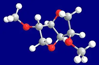 Estructura 3D de Dimetil isosorbida