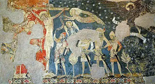 Mural de la Crucifixión, en el Museo Diocesano de Solsona.