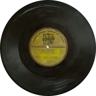 Disco de vinilo. Tango "Mis Penurias" (1954)