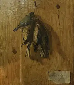 Dominique Pergaut, Trompe-l'œil aux oisillons Tropetoil de los pichines (SXVIII)