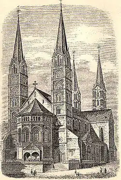 Ilustración de la catedral de Bamberg.