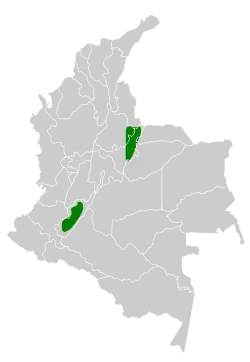 Distribución geográfica del tiluchí colilargo.