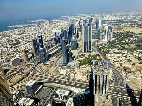 El edificio en construcción el 23 de enero de 2015