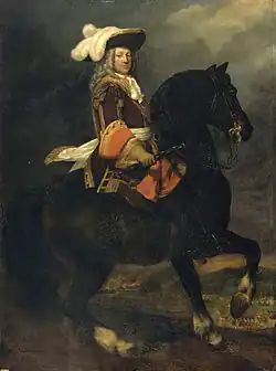 Luis José de Borbón, el duque de Vendôme en campaña, 1706.