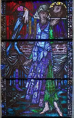 Vitral en la iglesia de Duhill, de Harry Clarke, 1925.