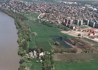 Vista de la ciudad-suburbio de Dunakeszi