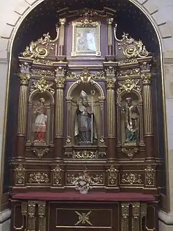 Retablo de San Martín obispo.