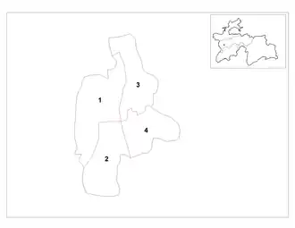 Distritos de Dusambé.