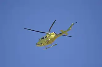 Antiguo Bell 412EP con matrícula EC-MAZ