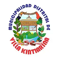 ESCUDO DE LA MUNICIPALIDAD DISTRITAL VILLA KINTIARINA
