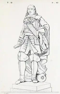 Dibujo de la Estatua de Turenne