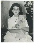 Edna Iturralde con Osito 10 años