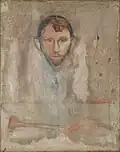 Stanisław Przybyszewski (1894), pintura de caseína y cola sobre lienzo, 75 × 60 cm, Munch-Museum de Oslo.