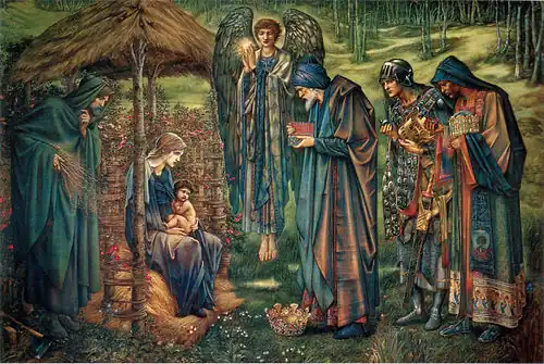 La estrella de Belén por Edward Burne-Jones.