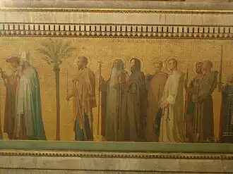 Detalle del fresco pintado por Flandrin