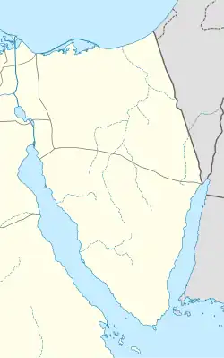 Suez ubicada en Península del Sinaí
