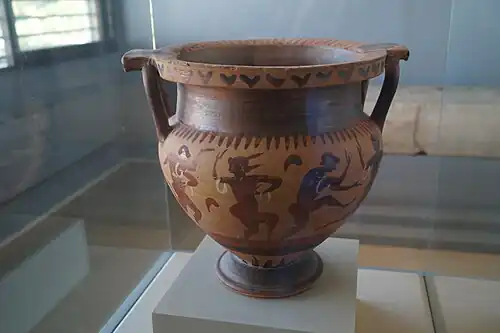 Cratera del siglo VI a. C. procedente de Eyón.