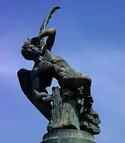 El ángel caído (1877), de Ricardo Bellver, Jardines del Retiro de Madrid.