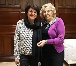 Soledad Murillo y Manuela Carmena