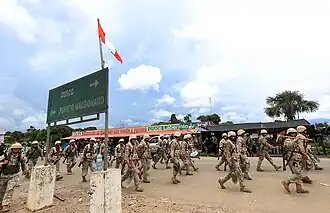 El ejército peruano ingresando a Laberinto.
