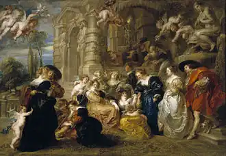 El jardín del amor, de Rubens, 1630.