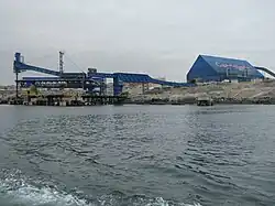 Muelle Candelaria, de la compañía canadiense Lundin Mining.