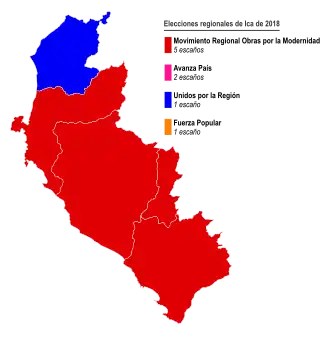 Elecciones regionales de Ica de 2018