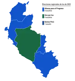 Elecciones regionales de Ica de 2022