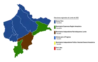 Elecciones regionales de Loreto de 2022