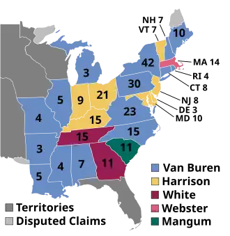 Elecciones presidenciales de Estados Unidos de 1836