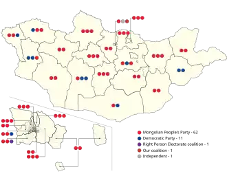 Elecciones legislativas de Mongolia de 2020