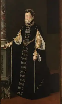 Obsérvese el camafeo en la mano de Isabel de Valois.