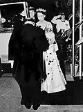 Isabel II en una recepción de Estado, 1954.