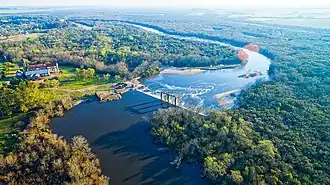 Embalse de Aguas Corrientes, río Santa Lucía