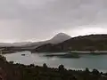 Pico La Sagra desde el embalse de San Clemente.