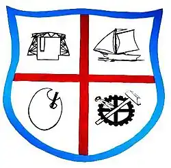 Escudo de la República de la Boca, fundada por vecinos de la Boca hacia 1876.