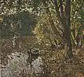Bajo los árboles a la orilla del Oise 1910. Óleo sobre tela 116 x 89,3 cm.