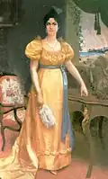 Luisa Cáceres de Arismendi, 1899. Óleo sobre tela.