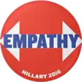 Chapa Empathy de Hillary Clinton para las elecciones presidenciales (2016)