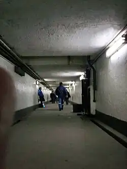 Túnel bajo la estación en 2007