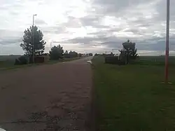 Entrada al pueblo de Bajo Hondo.