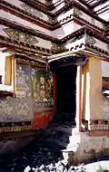 Entrada a Pango Chorten, Gyantse, 1993