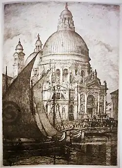 Venezia. Chiesa della Madonna della Salute (1919).[19]​