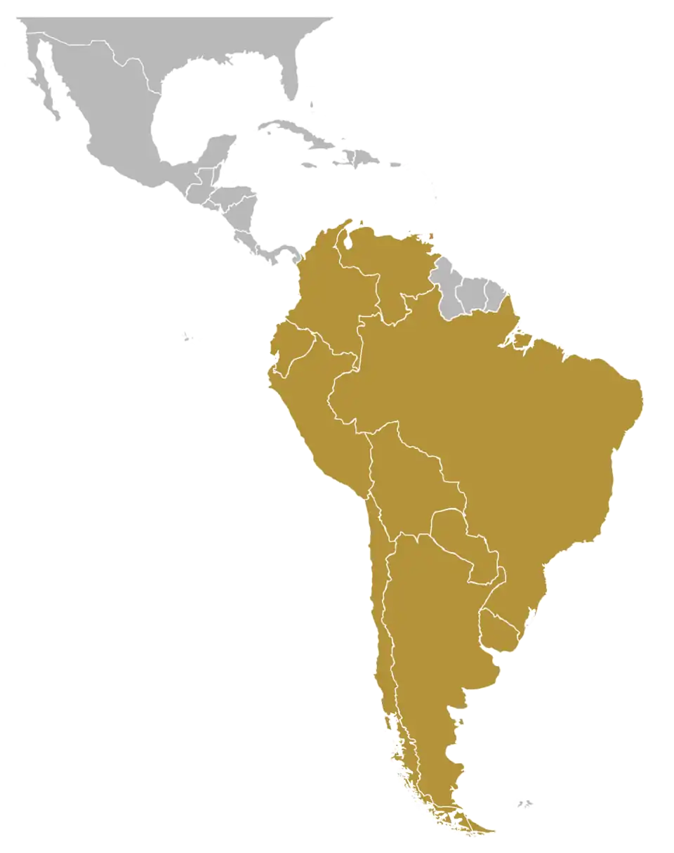 Copa de Campeones de América 1964 está ubicado en América del Sur