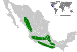 Distribución de C. rubra