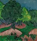 Paisaje con castaño, 1913. Colección Carmen Thyssen Bornemisza.