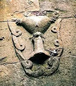 «Yoni» y «lingam», relieve en el Templo de Candi Sukuh, Java (siglo XII).